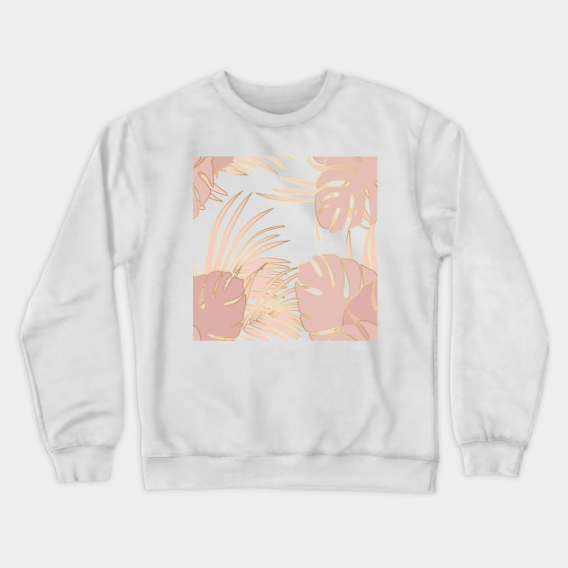 Monstera Crewneck Sweatshirt by OlhaBabak